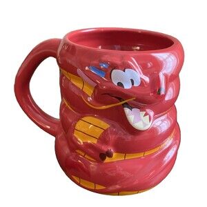 Disney Mulan Mushu Dragon Figural Ceramic Mug Cup Mulan NEW